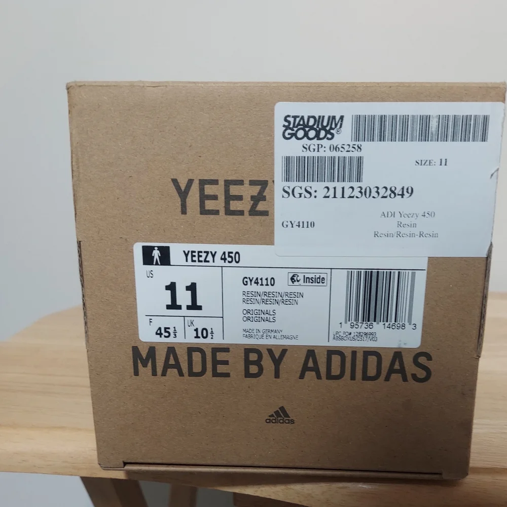 adidas Yeezy 450 Resin Men's Size 11 Original Box Included - Clean - Like New